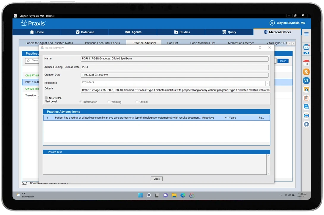 Praxis allows you to integrate your billing to enable industry leading integration with award winning specialization.
