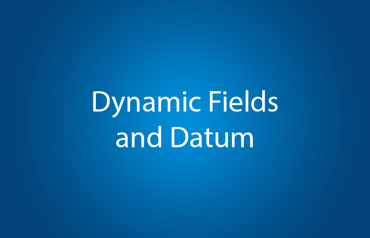 Dynamic Fields and Datum