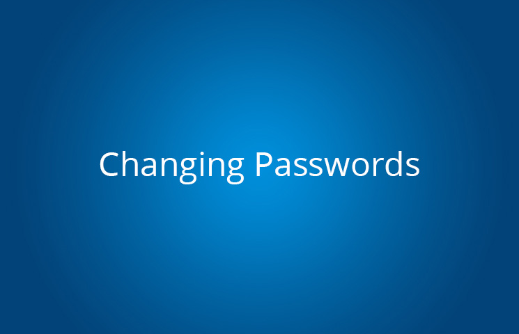 Changing Passwords