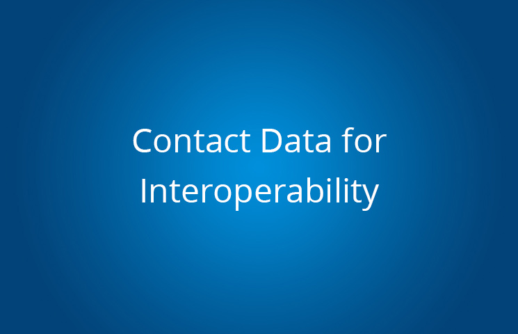 Contact Data for Interoperability: Datum, Secure Emails and Faxing